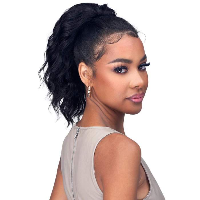 Bobbi Boss 100% Unprocessed Human Hair Drawstring Ponytail - HH-PT011 LOOSE DEEP 12 - Image 2