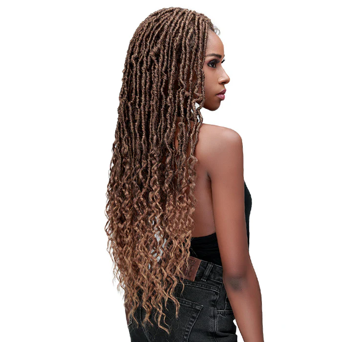 Bobbi Boss Braided 4.5 Part Lace Front Wig - MLF620 NU LOCS FRENCH TIPS - Image 2
