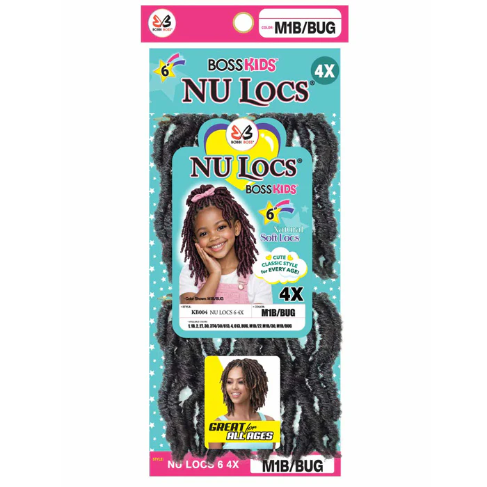 Bobbi Boss Kids NU Locs Pre-Looped Crochet Braids - 4X NU lOCS 6" - Image 3