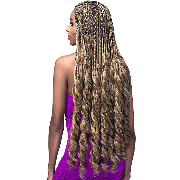 Bobbi Boss Knotless Pre-Stretched Braid - 3X FRENCH CURL 28" - Image 4