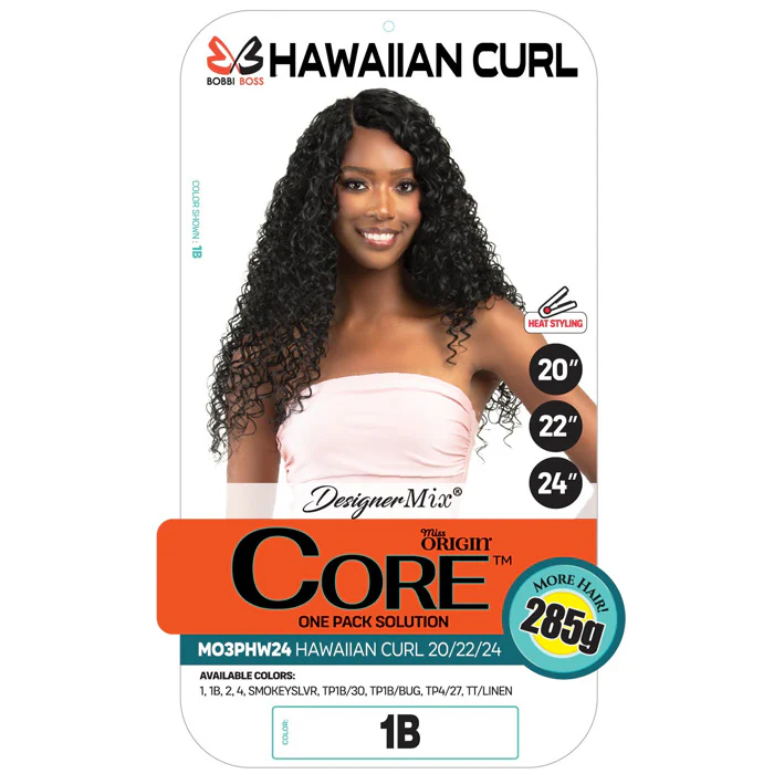 Bobbi Boss Miss Origin Core Weave 3 PCS One Pack - MO3PHW24 HAWAIIAN CURL 20/22/24" - Image 3