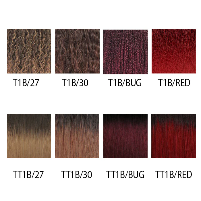 Bobbi Boss Miss Origin Designer Mix 12A Weave Bundle - BEACH CURL 3 PCS 18/20/22" + 5" LACE CLOSURE - Image 3