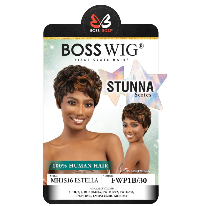 Bobbi Boss Stunna 100% Human Hair Full Wig - MH1516 ESTELLA - Image 3