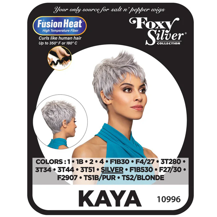 Foxy Silver Collection Fusion Heat Full Wig - KAYA - Image 4