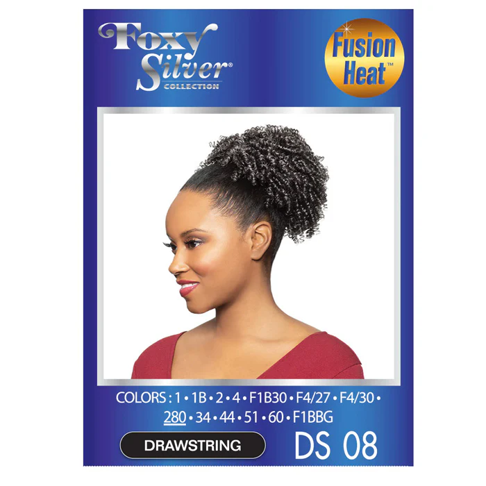 Foxy Silver Drawstring Ponytail - DS 008 - Image 2
