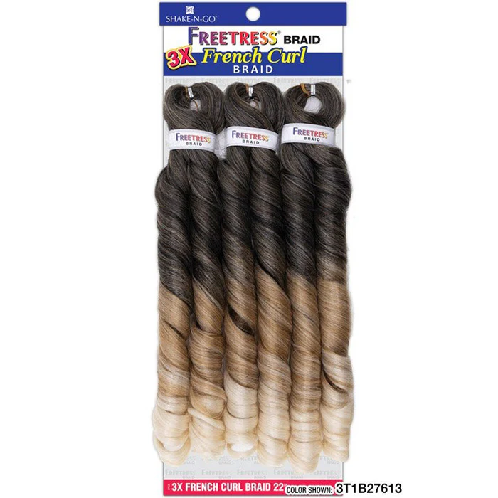 Freetress Pre-Stretched Crochet Braid - 3X FRENCH CURL 22" - Image 10