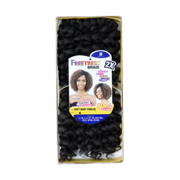 Freetress Wand Curl Crochet Braid - 2X SOFT BABY CURL(S) 40 PCS - Image 2