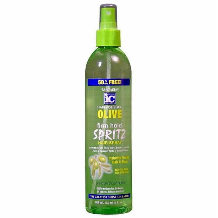 IC Fantasia Hair Polisher Olive Oil Spritz Hair Spray 12 oz