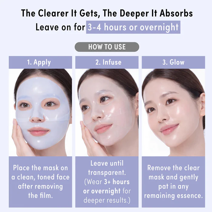 Ivy Beauty Kiss New York Deep Nourish Ceramide Overnight Hydrogel Mask - Image 4