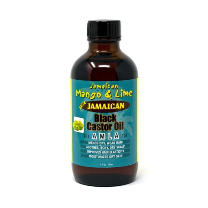 Jamaican Mango & Lime Black Castor Oil - ARGAN / AMLA 4 oz - Image 2
