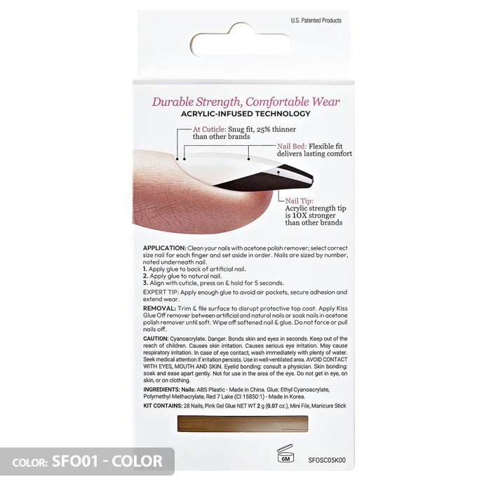 Kiss Salon Acrylic French Press-On Nails - Image 4