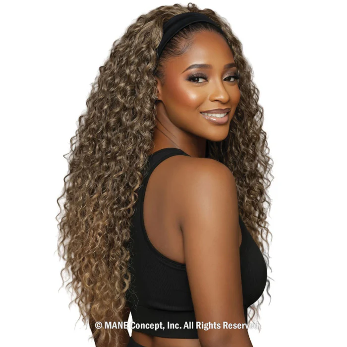 Mane Concept Brown Sugar SwitchUp Human Hair Style Mix Glueless Half Wig Detachable Bang - BSSU106 SWITCH UP 06 - Image 3