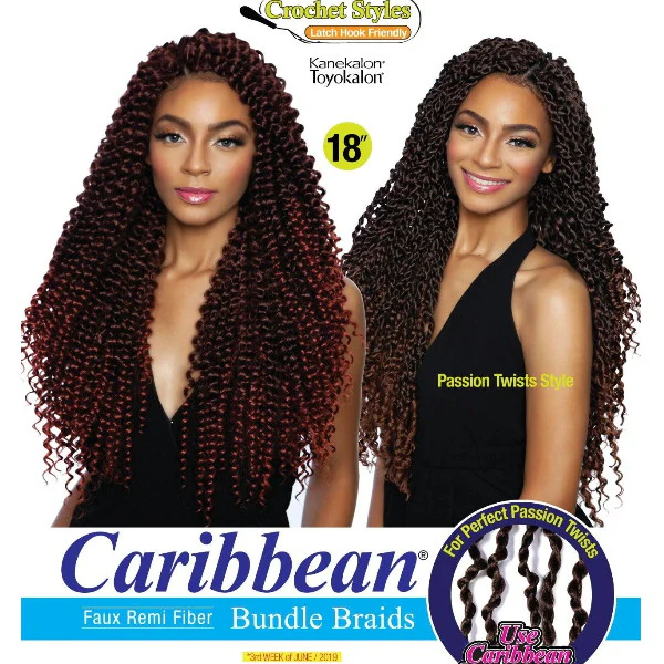 Mane Concept Caribbean Crochet Braid - CB1806 WATER WAVE 18" - Image 5