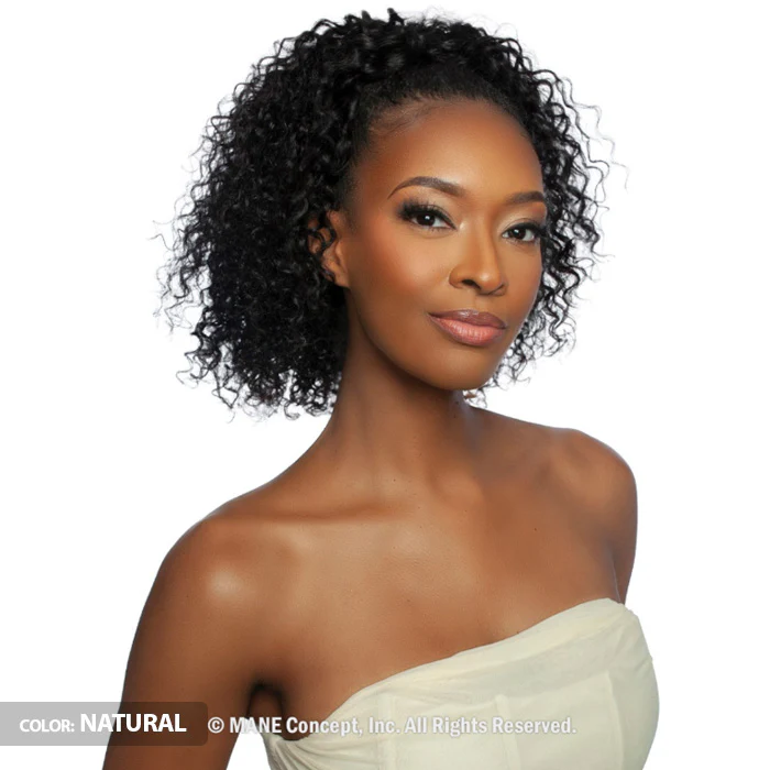 Mane Concept Trill 100% Unprocessed Human Hair Versatile Half Wig - TRHW202 DEEP WAVE 18" - Image 3