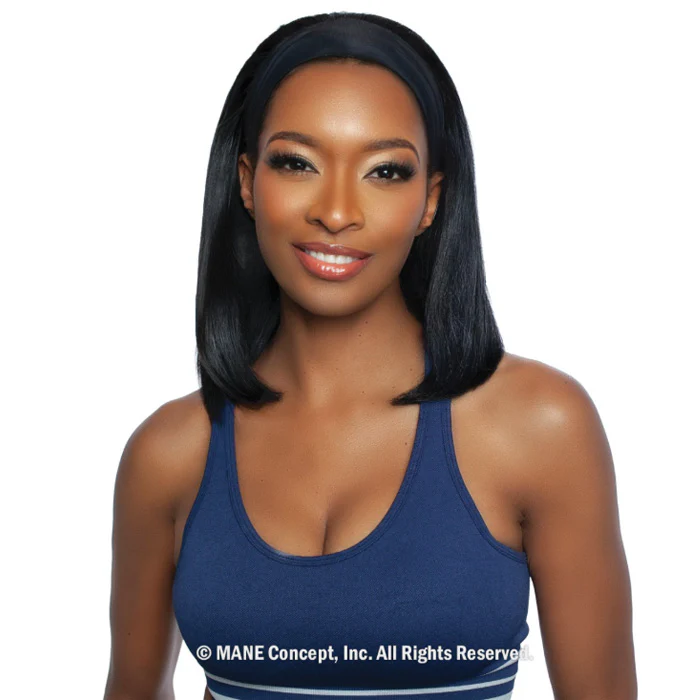 Mane Concept Trill Glueless 100% Unprocessed Virgin Remy Hair Headband Wig - TRHB201/202 STRAIGHT 14/18"