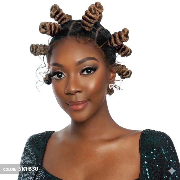 Mane Red Carpet Hand-Tied HD Pre-Styles Braided Full Lace Wig - RCFB201-ZULU BANTU KNOTS - Image 2