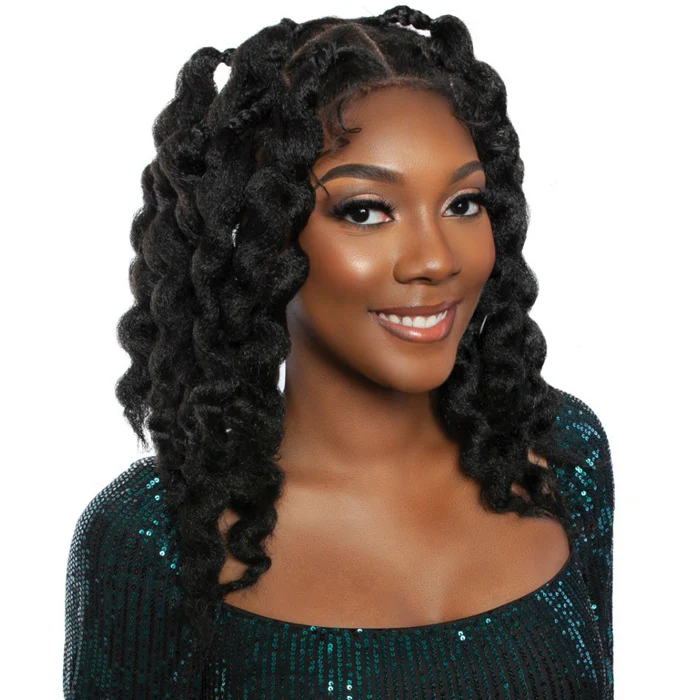 Mane Red Carpet Hand-Tied HD Pre-Styles Braided Full Lace Wig - RCFB201-ZULU BANTU KNOTS - Image 4