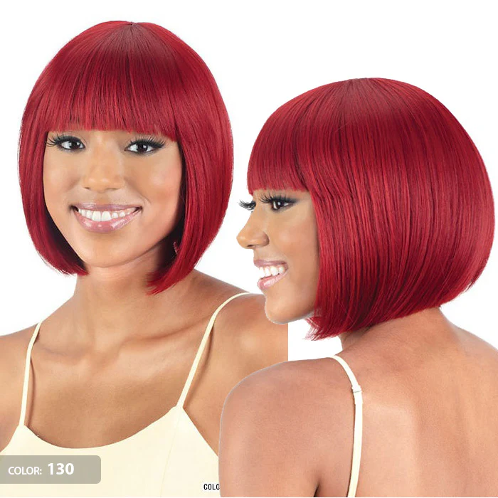 Mayde Mocha 100% Human Hair Blend Full Wig - PEACH - Image 2