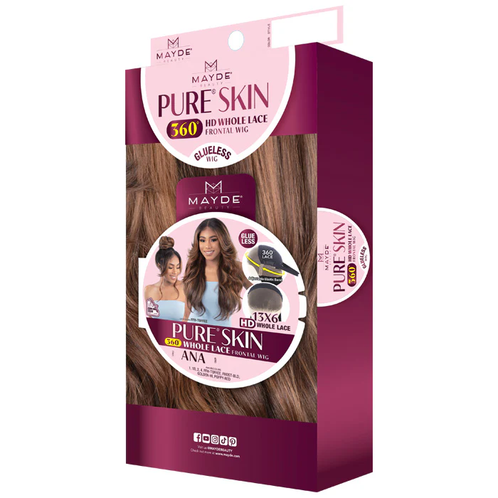 Mayde Pure Skin Glueless 360 HD Whole Lace 13x6 Frontal Wig - ANA - Image 4