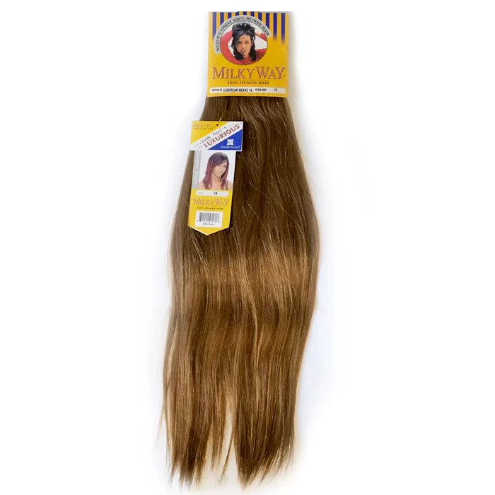 Milky Way Human Hair Weave - EUROPEAN STRAIGHT 12"/14" - Image 2