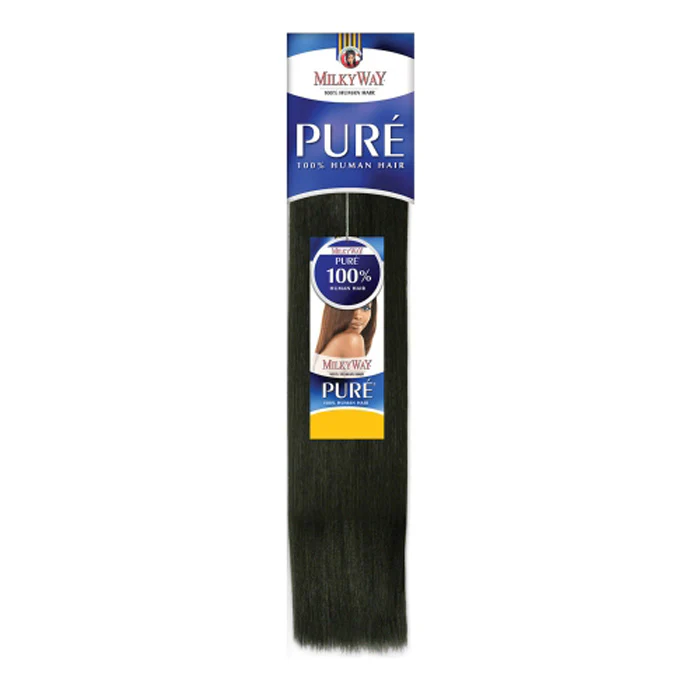 Milky Way Pure 100% Human Hair Weave - YAKY 8"/10"/12"/14"