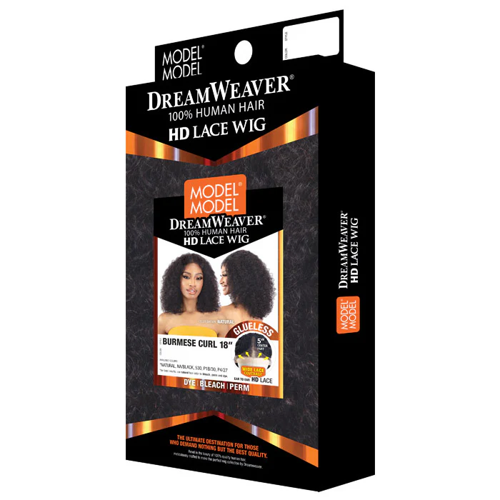 Model Model Dream Weaver 100% Human Hair Glueless HD 5" Deep Lace Part Wig - BURMESE CURL 18" - Image 4