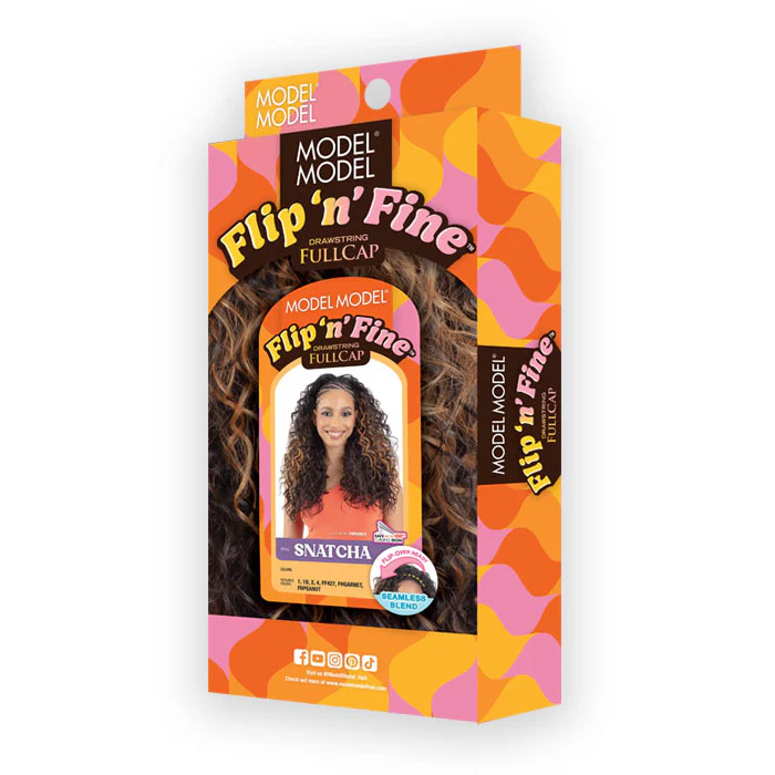 Model Model Flip N Fine Drawstring Half Wig - SNATCHA - Image 4