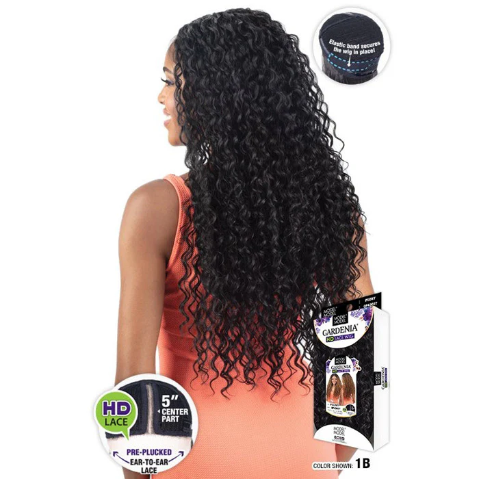 Model Model Gardenia 5" Deep Part HD Lace Wig - PEONY - Image 4