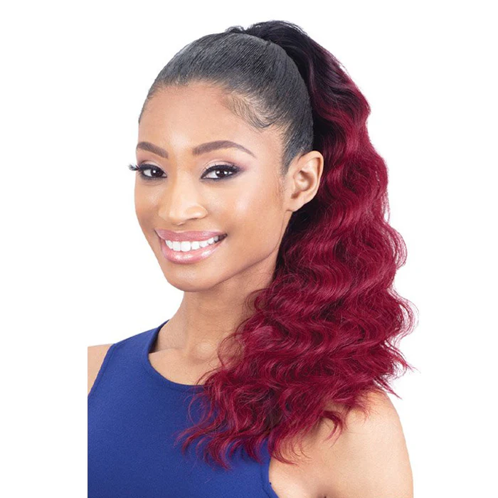 Model Model Gardenia Drawstring Ponytail - PALM WAVE 18"