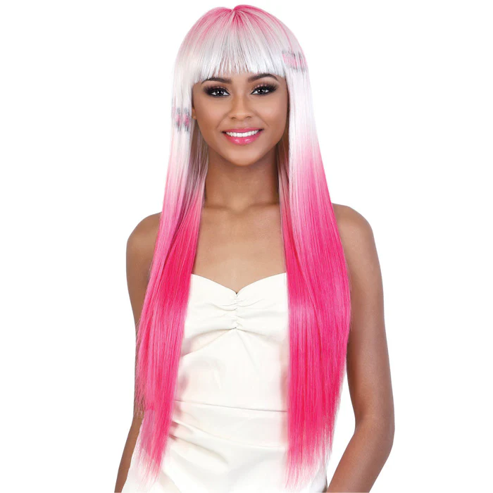 Motown Tress Day Glow Print Wig Full Wig - OL30-CHEETAH 30"