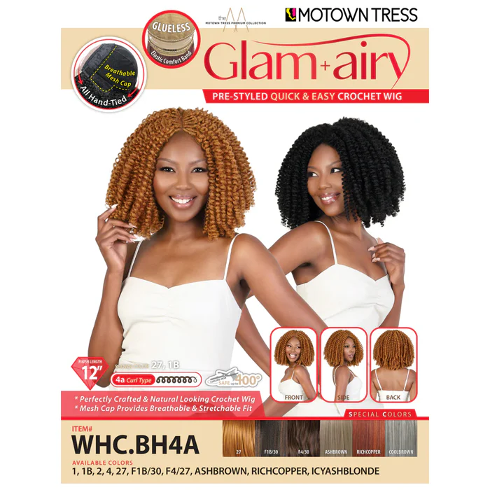 Motown Tress Glam+Airy Glueless Crochet Wig - WHC.BH4A - Image 5