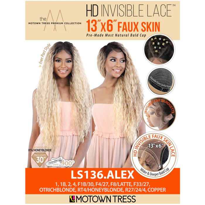 Motown Tress HD 13X6 Faux Skin Lace Front Wig -  LS13.ALEX - Image 5