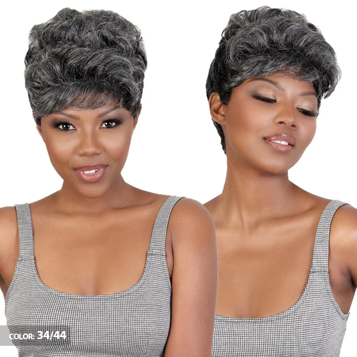 Motown Tress Silver Collection 100% Human Hair Full Wig - SVH.MAKI - Image 2