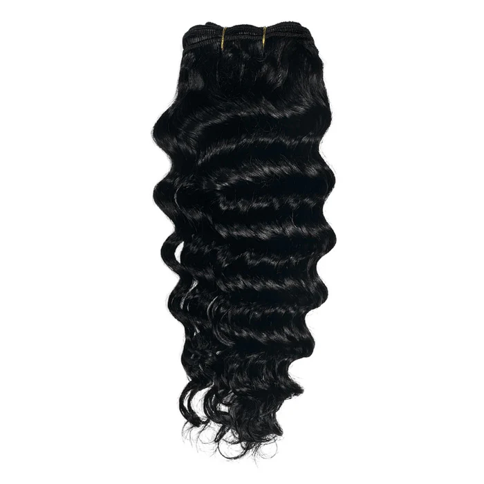 Onyx 100% Human Hair Weave - NEW DEEP WAVE 10-14"(Machine-Tied) - Image 3