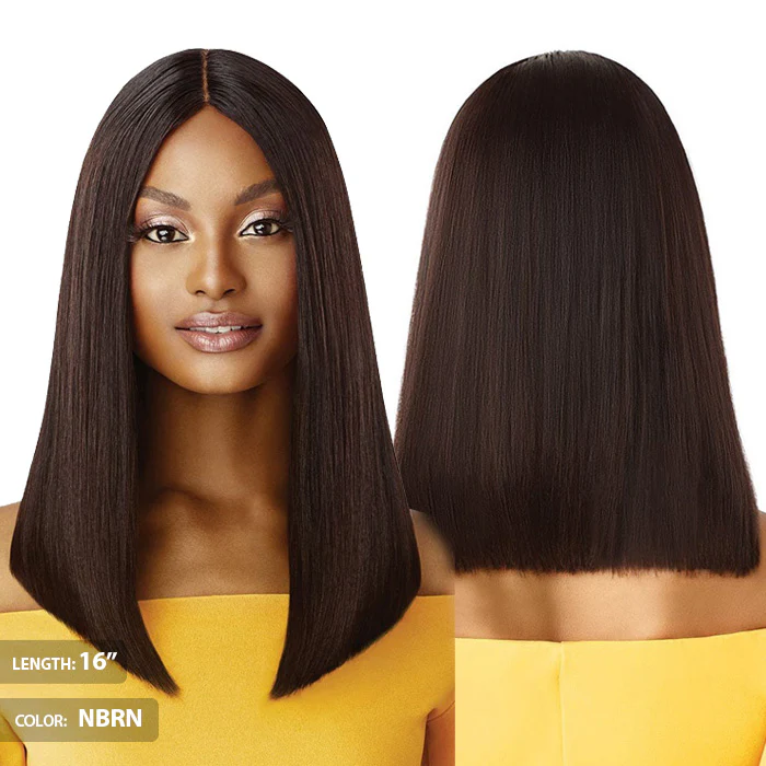 Outre 100% Unprocessed Human Hair Lace Part Daily Wig - STRAIGHT BLUNT CUT BOB 12"/16" - Image 3