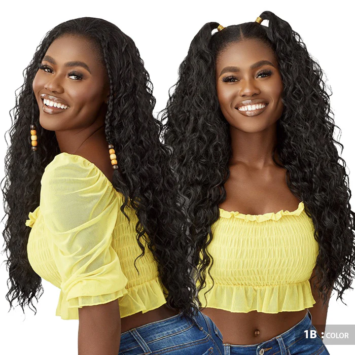Outre Converti Cap Wet & Wavy Style Half Wig - BEACH BEAUTY - Image 2