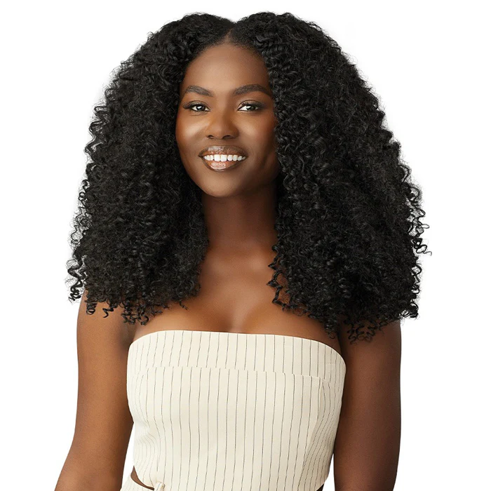 Outre Human Hair Blend Big Beautiful Hair Clip In Weave 9 PCS - BOHEMIAN CURL 14"