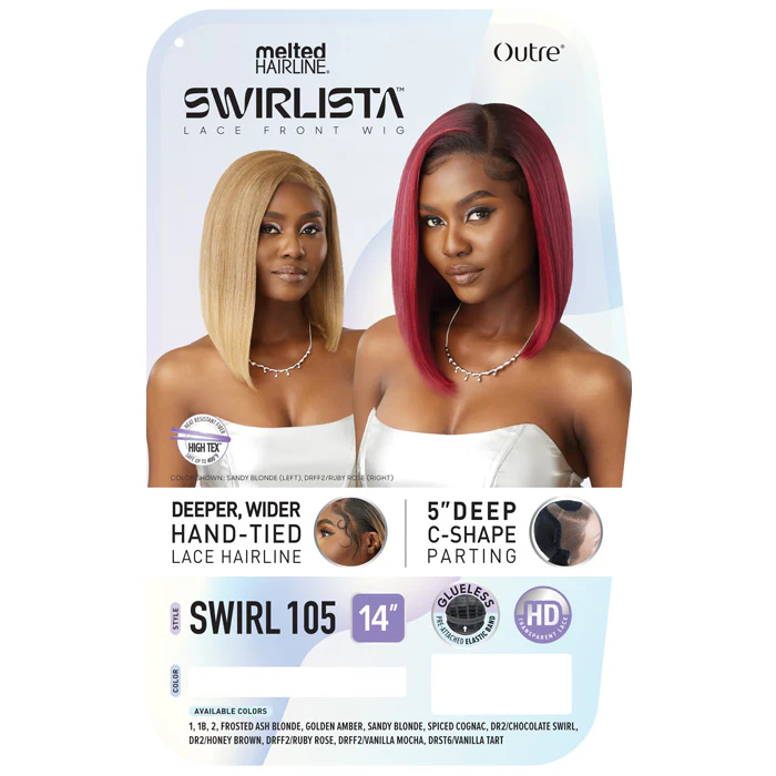 Outre Melted Hairline Swirlista Glueless 5" Deep C-Shape HD Lace Front Wig - SWIRL 105 - Image 4