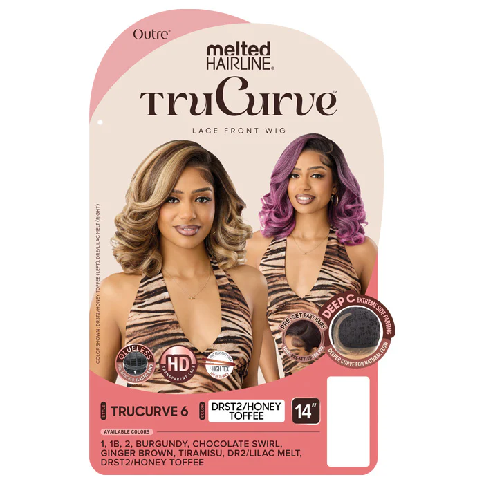 Outre Melted Hairline Trucurve Glueless HD Deep C-Part Lace Wig - TRUCURVE 6 - Image 5