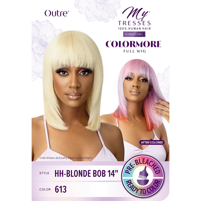 Outre Mytresses Colormore 100% Human Hair Full Wig - BLONDE BOB 14 - Image 5