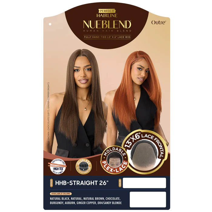 Outre Perfect Hairline Nueblend Human Hair Blend Glueless Flex-Lace 13x6 Lace Frontal Wig - HHB-STRAIGHT 34" - Image 4