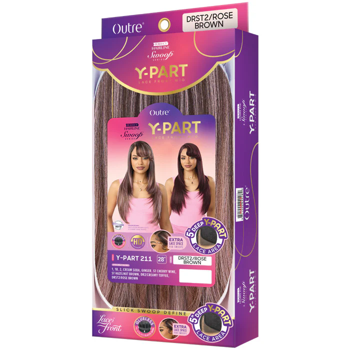Outre Perfect Hairline Swoop Y-Part Glueless HD 5" Deep Lace Part Wig - Y-PART 211 - Image 4