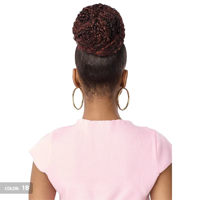 Outre Pretty Quick Bun Hair Piece - NATURAL CURLY BUN - Image 4