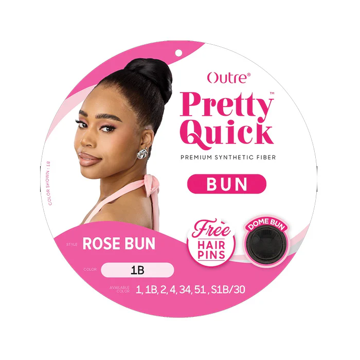 Outre Pretty Quick Dome Bun - ROSE BUN - Image 4