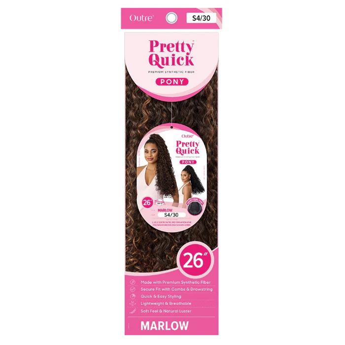 Outre Pretty Quick Drawstring Ponytail - MARLOW - Image 5