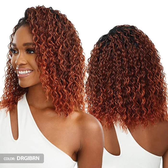 Outre Quick Weave Wet & Wavy Style Half Wig - DEEP CURL 14" - Image 3