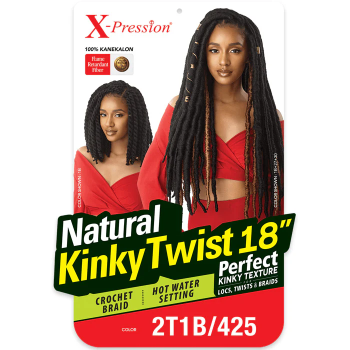Outre X-Pression Crochet Braid - NATURAL KINKY TWIST 30" - Image 5