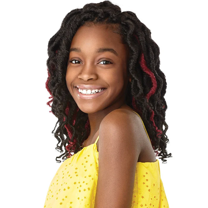 Outre X-Pression LiL Looks Kids Pre-Loop Crochet Loop Braid - WAVY BAHAMA LOCS 10"