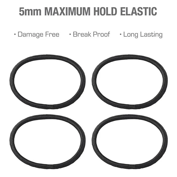 Red by Kiss Maximum Hold Flat Elastic 5mm 16ct - BLACK - Image 4