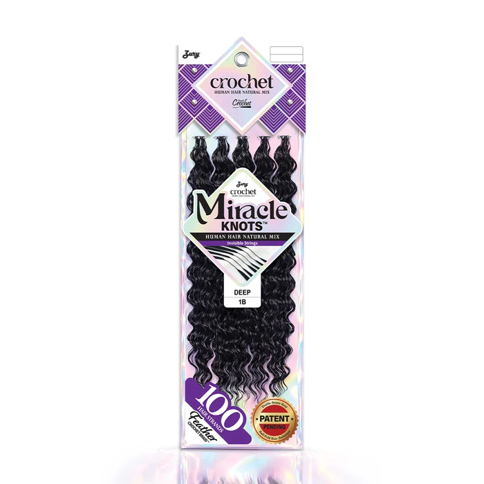 Royal Zury Crochet Human Hair Natural Mix Crochet Braid - MIRACLE CROCHET BRAID DEEP